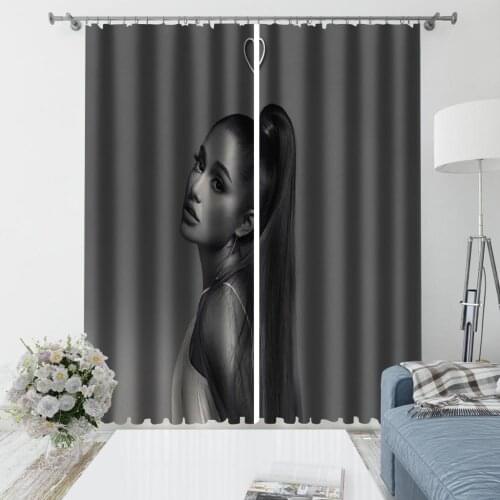 High quality custom 3d curtain fabric Luxury Blackout 3D Window Curtain For Living Room grey blackout curtains