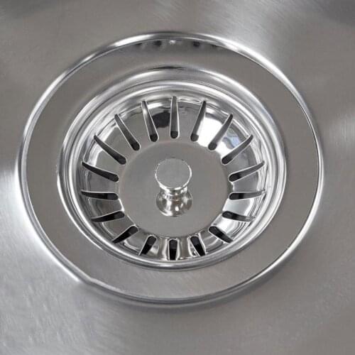Kitchen Drains Strainers Home Kitchen Sink Basin Stainless Steel Filter Drainer Waste Liquid Waste Plug Drainage Filter Basket