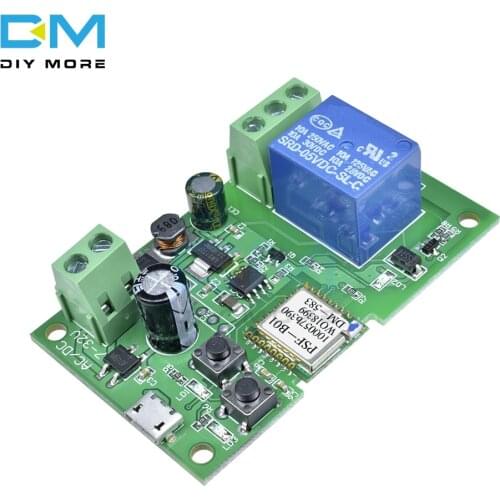 DC 5V 12V Jog Self-lock Smart WiFi Wireless Switch Thet Relay Module APP Control Control Diy Electronic PCB Board