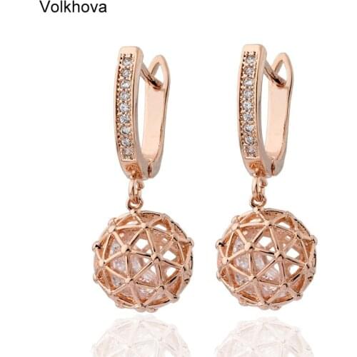 Unique Retro Small and lovely Ball Drop Earrings For Women Round Dangle Earrings Style Fashion Party Luxury Jewelry