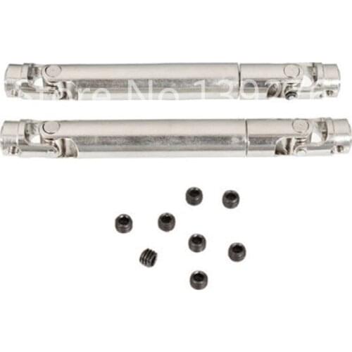 2Pcs RC SCX10 Steel Universal Drive Shaft With CVD90-115mm 110-155mm D90 For 1/10 Scale Models RC Car AXIAL Crawler TF2