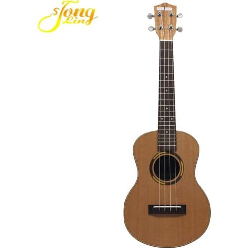 Pattern sound hole Korean pine Ukelele Rosewood Fingerboard 4 Strings Hawaiian Mini Guitar 26 inch Ukulele Uke