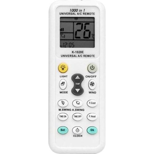 1pc 433 HZ Universal Remote Control K-1028E Low Power Consumption K-1028E Air Condition Remote LCD A/C Remote Controller
