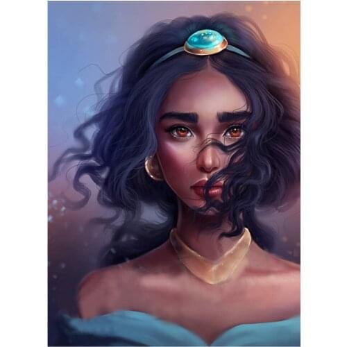 5D Diy Diamond Painting Beauty Girl Icon Full Square Round Drill Diamond Embroidery Mosaic Rhinestones Wall StickersZP-4700