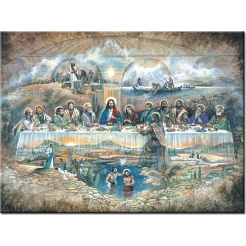 Full Diamond Embroidery Jesus Last Supper 5D DIY Diamond Painting Round square 5d mosaic pictures pastes hobby Christmas gift
