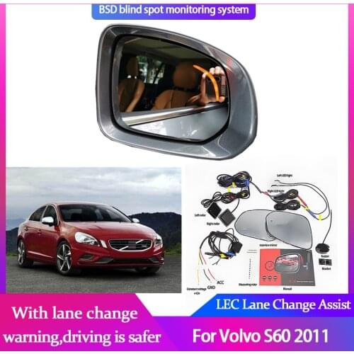 Car Blind Spot Mirror Radar Detection System BSA BSM BSD Monitor Lane Change Assist Parking Radar Warning For Volvo S60 2011