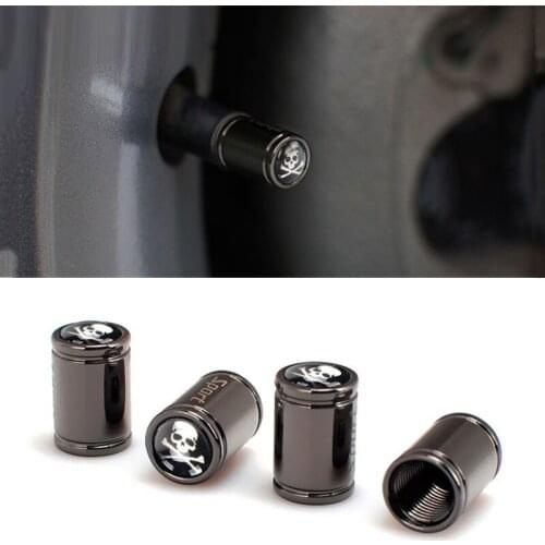 Car Wheel Tires Titanium Black Valves Carbon Fiber Modified Rustproof Anti-theft Car Van Air Cap Airtight Covers Car Accessories