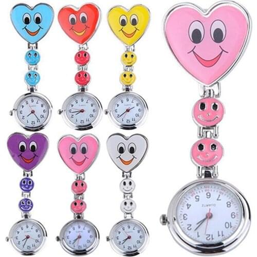 Dropshipping Nurse Lovely Heart Smile Face With Medical Nurses Fashion Quartz Watches