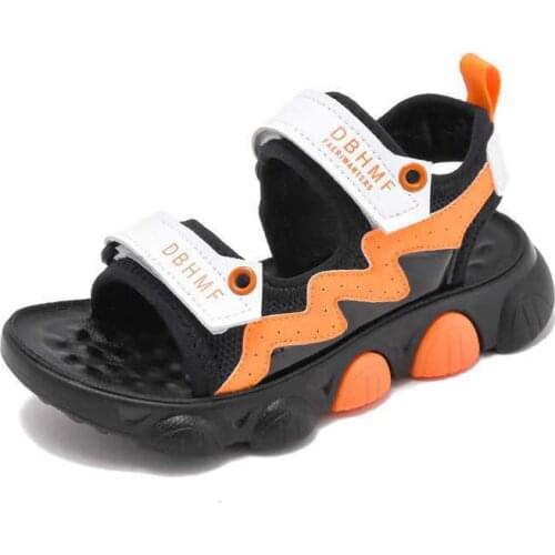 CMSOLO Kids Sandals Shoes Summer New Fashion Boys Cool Single Sandals Shoes Sports Running Beach Boys Soft Sandal Shoes Heel