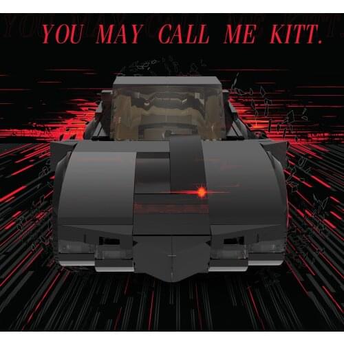 MOC City Mechanical Classic Car Knights KITT Model Toys Building Blocks Bricks Classical Racing Vehicle For Kids Gifts 203PCS