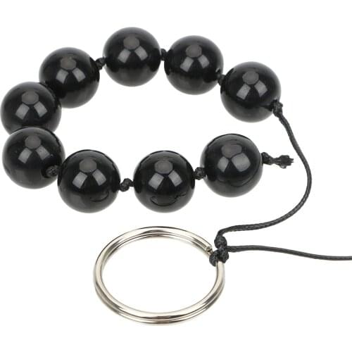 IKOKY Glass Nine Anal Balls Erotic Adult Products Sex Toys for Woman Ring Handheld Prostate Massage Butt Vaginal Plug Anal Bead