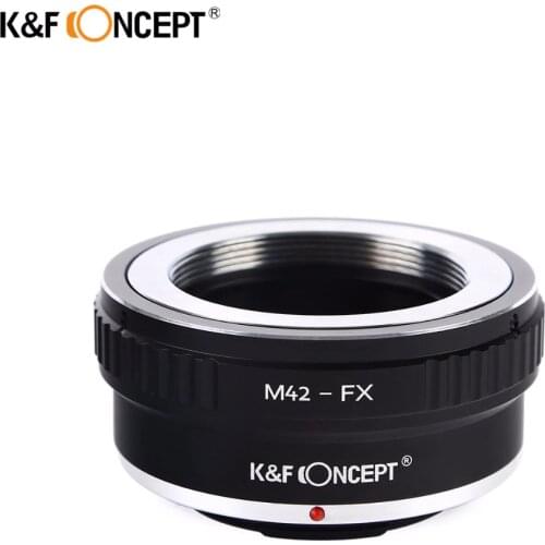 K&F CONCEPT M42-FX Camera Lens Adapter Ring for M42 Screw Mount Lens to for Fujifilm FX Mount X-Pro1 X-E1 X-M1 X-A1 X-E2 Camera