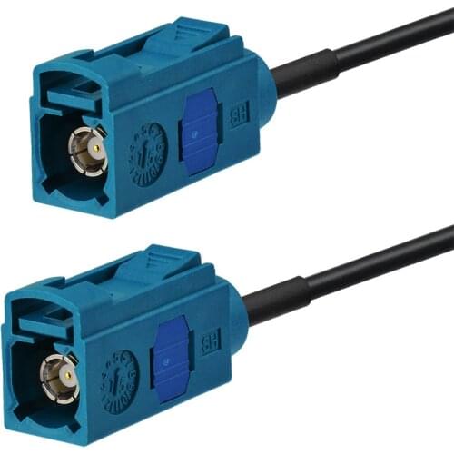 Superbat Fakra "Z" Jack Straight to Female Straight Pigtail Cable RG174 15cm