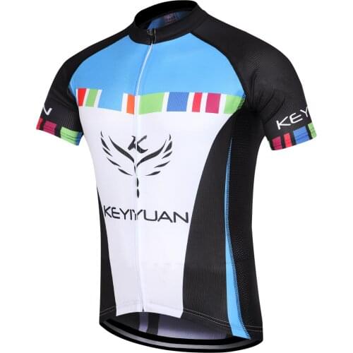 KEYIYUAN Man Bike Cycling Shirts Outdoor Cycle Quick Dry Bicycle Wear MTB Riding Clothing Tops Polera Ciclismo Hombre