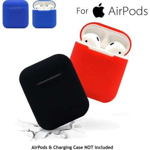 8 color Soft Silicone over for Apple Airpods 2/1 Bluetooth Wireless Earphone Charging Headphone Protective Case Accessories new