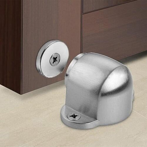 NEW Door Stops 304 Stainless Steel Door Stopper Hidden Door Holders Catch Floor Nail-free Doorstop Furniture Hardware
