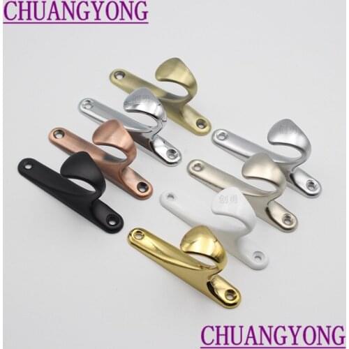 New zinc alloy clothes hook single hook wall door back coat hook black load-bearing metal kitchen bathroom hook
