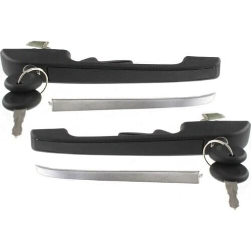 Car Front Left+Right Exterior Outside Door Handle for 85-92 Golf Jetta Quantum Scirocco Rabbit 191837206 191837205