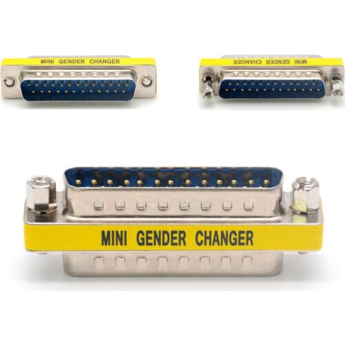 Cables To Go DB25 Male to Male/Female to Female Mini Gender Changer Adapter