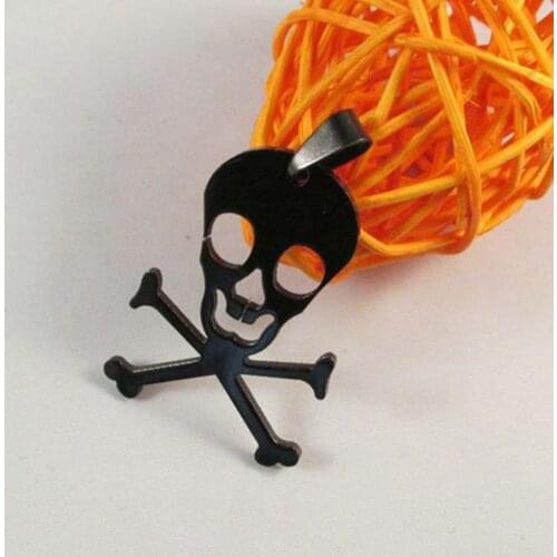 To send 40*28MM 3pcs/lot titanium steel, stainless steel Skeleton pendant design of DIY accessories 011002011