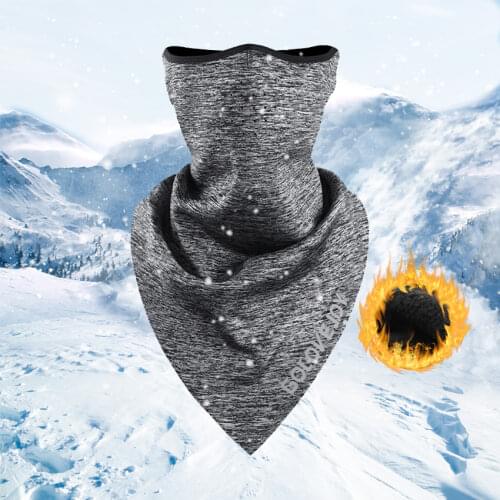 Mens Scarf Winter Fall Windproof Warmer Half Face Scarves Bike Multifunctional Ear Protection Bandana Night Reflective Headband