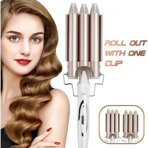 Professional Hair Tools Curling Iron Ceramic Triple Barrel Hair Styler Hair Waver Styling Tools Hair Curlers Electric Curling