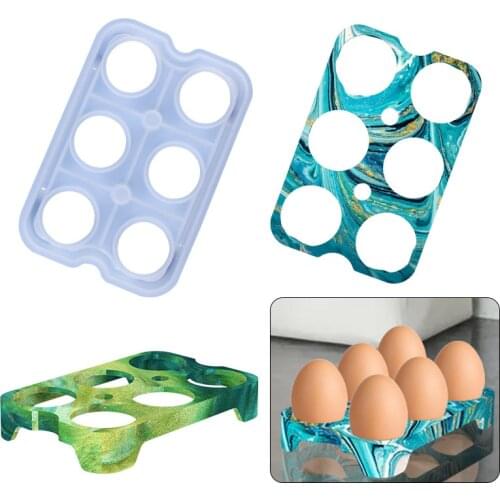 Egg Storage Rack Silicone Mold for DIY Resin UV Crystal Epoxy Crafts Crystal Home Decoration