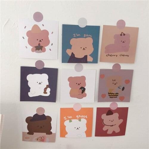 Super Cute Gummy Bear Hand Account Card Cute Cartoon Bedroom Wall Decoration Greeting Card Posing Props Party Invitation Card