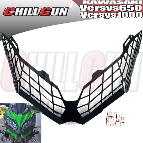 Motorcycle Headlight Protector Guard light Lense Cover For KAWASAKI Versys650 Versys 650 KLE KLE650 2011-2019 Versys1000 '15-'19