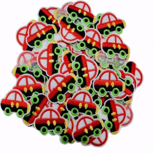 10 Car patch embroidery Iron On patches for clothing stickers fabric sewing garments accessories 2.5 x 3.2cm
