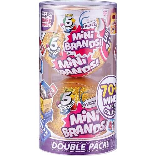 2/Pcs 5 Surprise Mini Brands Mystery Capsule Real Zuru Miniature Brands Collectible Toy Anime Figure Kids Toys Gift