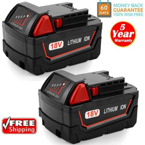 Milwaukee 48-11-1852 M18 REDLITHIUM XC 9.0Ah Extended Capacity Battery for Milwaukee 48-11-1850 48-11-1840 Cordless Power Tools