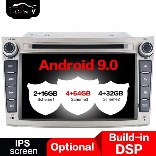 DSP Car DVD Player Navigation GPS Android 9 For Subaru Outback 2009-2014 Auto radio stereo multimedia player head unit recorder