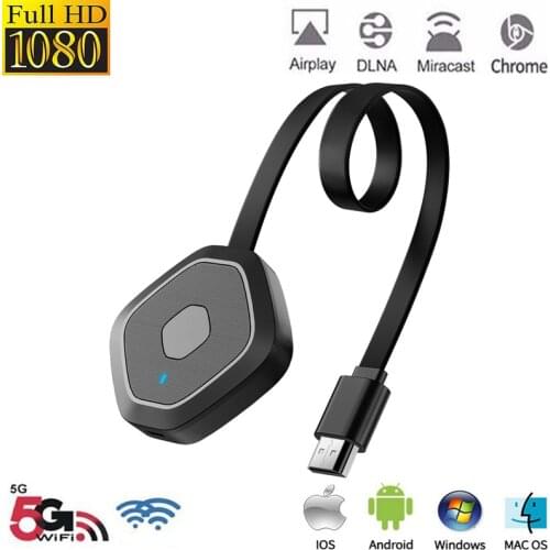 Wireless WiFi Display Dongle TV Stick 5G/2.4G Wifi HDMI Display Receiver Miracast DLNA Hdmi Adapter For Android iOS MacOS