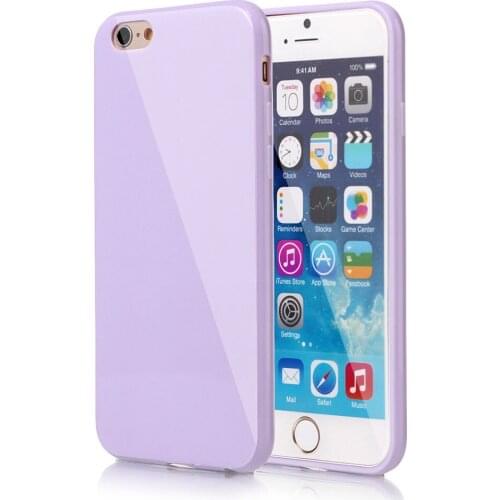 10pcs Candy Color Case Solid Soft Gel TPU Rubber Silicone Glossy Protective Cover for iPhone X 5C 5 5S SE 6 6S 7 8 Plus Coque