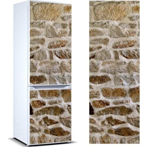 DIY Fridge Sticker Brick Wall Hot Refrigerator Dishwasher Door Cover Home Decoration Kitchen Accessories Vinyl Wall Stickers