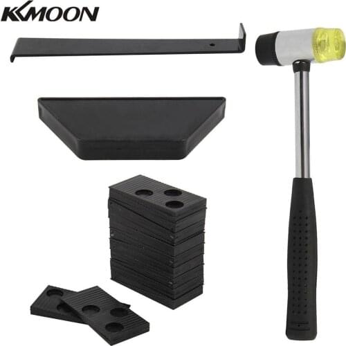 KKMOON Professional Woodworking Laminate Tool Kit Floor Wood Floor Fitting Installation Kit With 20 Spacer