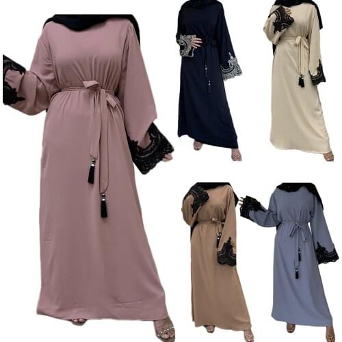 Lace Abaya Bangladesh Dubai Kaftan Turkish Caftan Muslim Women Hijab Dress Islamic Clothing Ramadan Abayas Eid Jilbab Party Robe