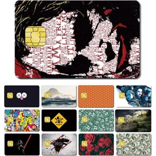 Magic Shark PVC 5 Years No Fade High Quality Cartoon Joker Dollar Flower Credit Debit Card Sticker Film Skin