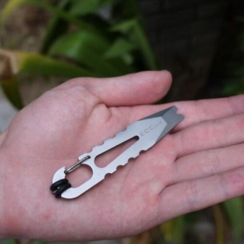 EDCGEAR Outdoor Stainless Steel Crowbar Multifunctional Creative Screwdriver CNC Survival Camping Self-defense EDC Tools