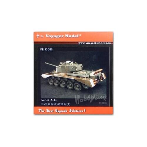 KNL HOBBY Voyager Model PE35089 World War II British A34 "comet" cruise chariot upgrade with metal etching pieces