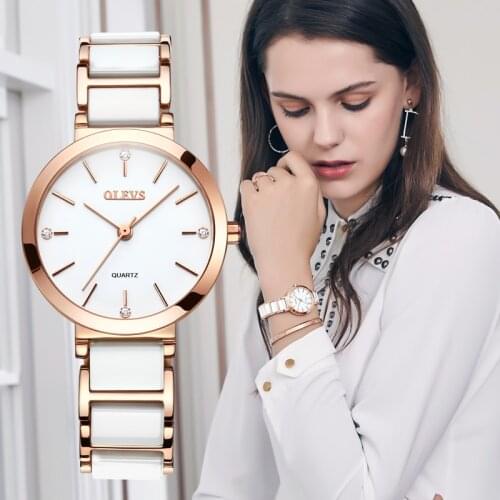 2020 OLEVS New Rose Gold Women Watch Business Quartz Watch Ladies Top Brand Luxury Female Wrist Watch Clock Relogio Feminin