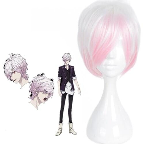 DIABOLIK LOVERS Cosplay Wigs Sakamaki Subar Cosplay Wigs Heat Resistant Synthetic Anime Cosplay Wig Halloween Carnival Party Wig