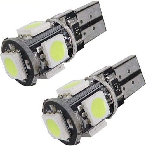 Factory Direct Sale Automobile LED Lamp Decoding T10 5050 5smd CANbus Led Width Lamp Reading Lamp Led Lights for Car Car Lights