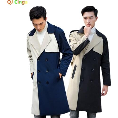 Qj cinga Men's Trench Coats