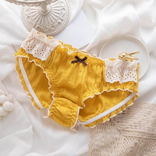 Sexy Lace Cotton Panties For Women Underwear Fashion Lingerie Breathable Cute Briefs Girls New Low-Rise Female Underwear