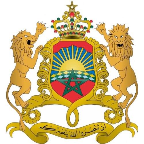 Aliauto Fashion KK Car Sticker Morocco Coat of Arms Auto Styling Vinyl Decal Cover Scratches for Mitsubishi Ford Focus,12cm*12cm