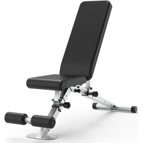 Dumbbell Stool Folding Push Type Fitness Chair Multifunctional Household Fitness Equipment Sitting Up Auxiliary Supine Board 1PC