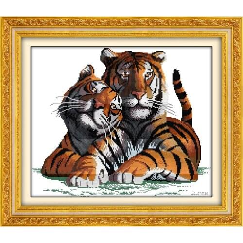 Everlasting Love Fall In Love Chinese Cross Stitch Kits Ecological Cotton Stamped Printed DIY 11CT New Year Decorations For Home