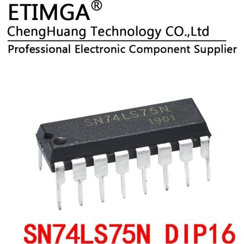 5PCS/LOT SN74LS75N 74LS75 HD74LS75P DIP-16 4-bit latch